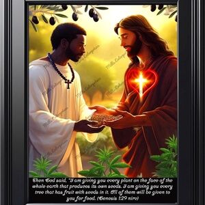 God gives us Life and Jesus is The force that feeds us holistically. home art